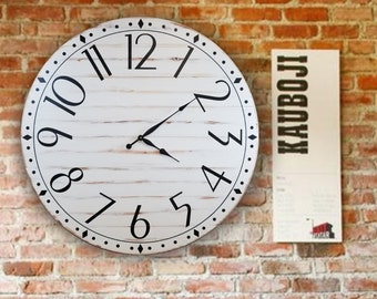 The Reagan Farmhouse clock - rustic clock - oversized wall clock - big clock - large clock - farmhouse decor - rustic decor -