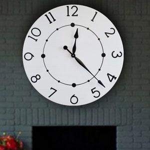 The Mila Farmhouse clock - rustic clock - oversized wall clock - big clock - large clock - farmhouse decor - rustic decor -