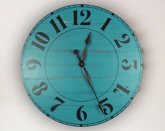 The Cecilie Farmhouse clock - rustic clock - over sized wall clock - big clock - large clock - farmhouse decor - rustic decor -