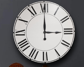 The Quinn Farmhouse clock - rustic clock - over sized wall clock - big clock - large clock - farmhouse decor - rustic decor -