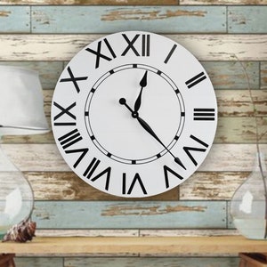 The Amelia Farmhouse clock - rustic clock - oversized wall clock - big clock - large clock - farmhouse decor - rustic decor -