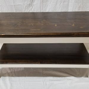 Farmhouse coffee table- tv stand - rustic furniture- farmhouse style decor - rustic decor - coffee table - living room furniture-