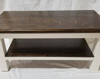 Farmhouse coffee table- tv stand - rustic furniture- farmhouse style decor - rustic decor - coffee table - living room furniture-