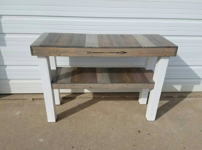 Reclaimed Wood T V Stand Farmhouse Entertainment Center Image 0