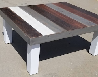 Reclaimed wood coffee table - Farmhouse coffee table - rustic table - rustic furniture