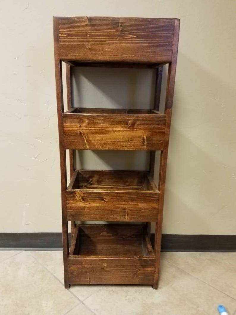 Kitchen Storage Bins Farmhouse Storage Bin Reclaimed Wood Etsy
