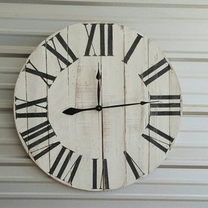 24in &quot;Oversized Classic&quot; farmhouse wall clock - Oversized farmhouse wall clock - large clock - big clock - trending - popular items