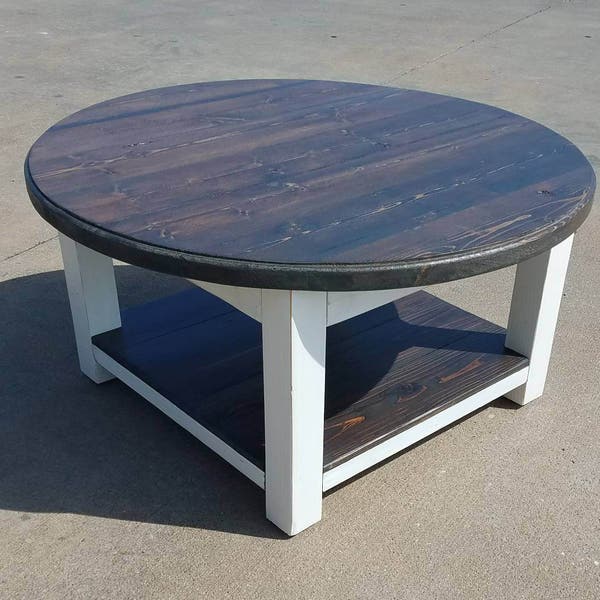 Round Coffee Table With Storage - Etsy