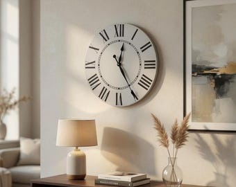 The Addison Farmhouse clock - rustic clock - oversized wall clock - big clock - large clock - farmhouse decor - rustic decor -