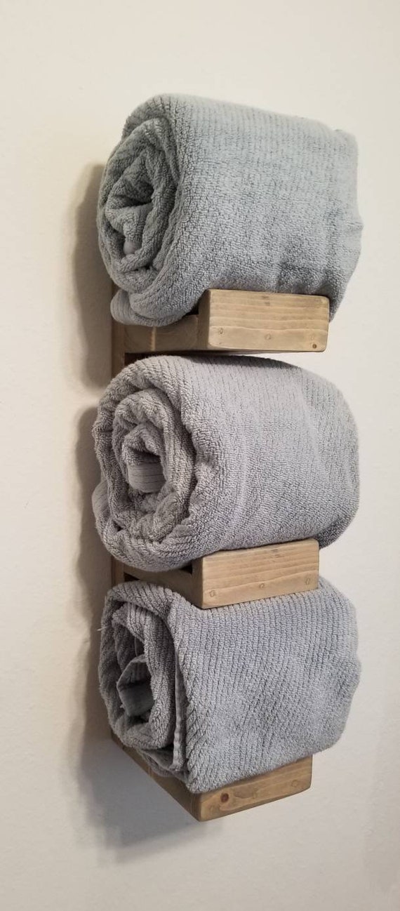 Rustic Towel Rack Farmhouse Towel Rack Bathroom Towel Rack