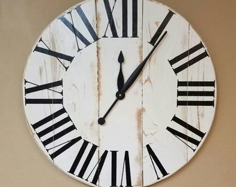 42in "oversized Classic" farmhouse wall clock - Oversized wall clock - large clock - big clock - farmhouse decor -