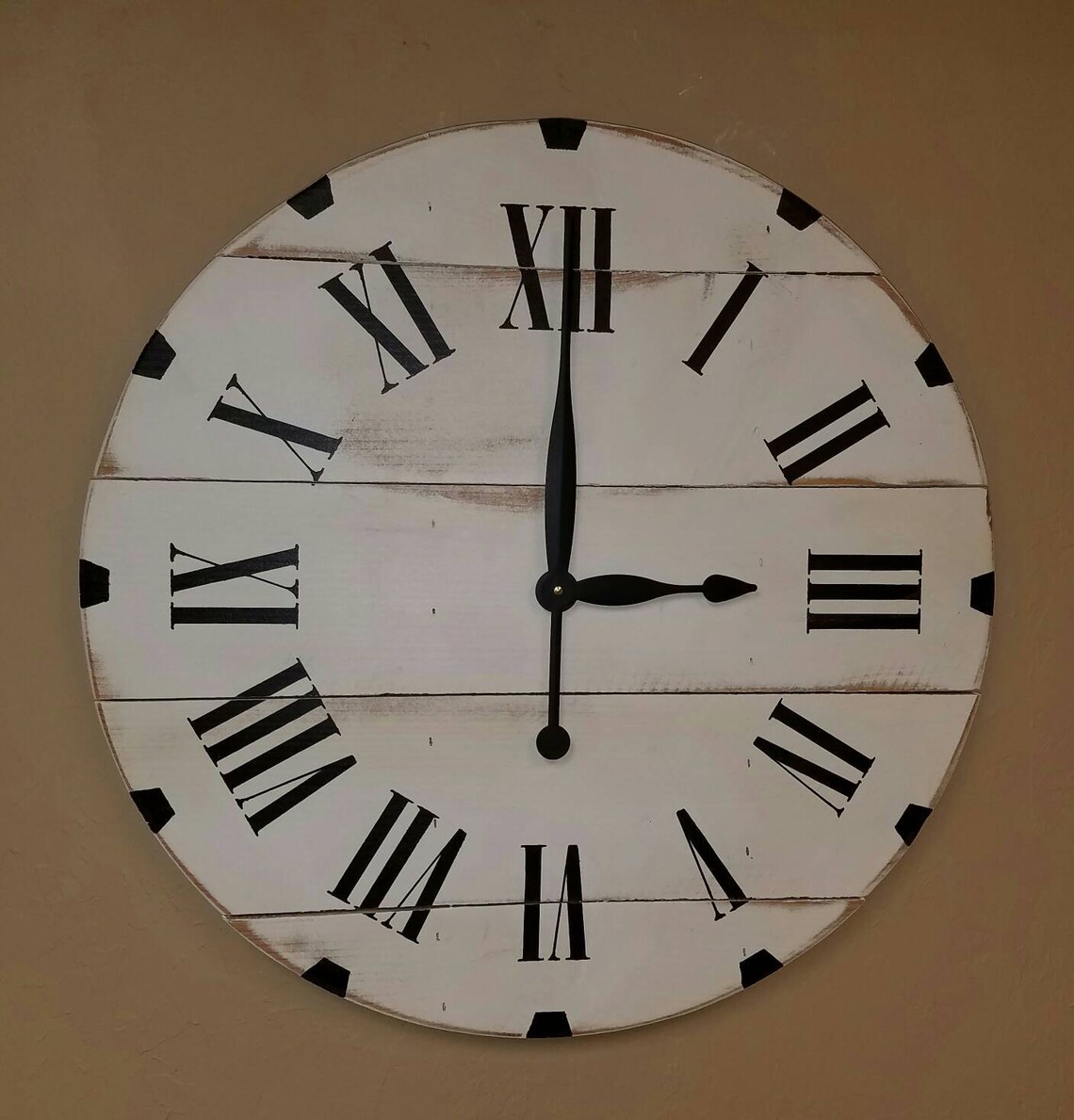 Reloj de pared de la granja Rivited Classic de 24 | Etsy