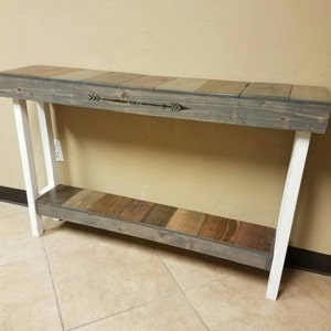 Farmhouse console table - reclaimed wood table - rustic table - farmhouse furniture - farmhouse decor -