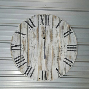 42in &quot;classic&quot; farmhouse wall clock - Oversized wall clock - large clock - big clock - farmhouse decor