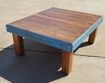 Reclaimed wood coffee table - farmhouse furniture - farmhouse decor - rustic coffee table - rustic furniture -