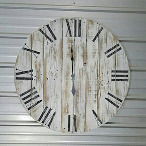 30in &quot;Classic&quot; farmhouse wall clock - Oversized wall clock - large clock - big clock - farmhouse decor -