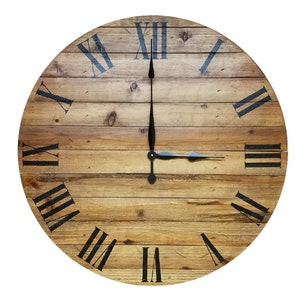 The Chloe farmhouse wall clock - Oversized wall clock - large clock - big clock - farmhouse decor - skinnylap clock -