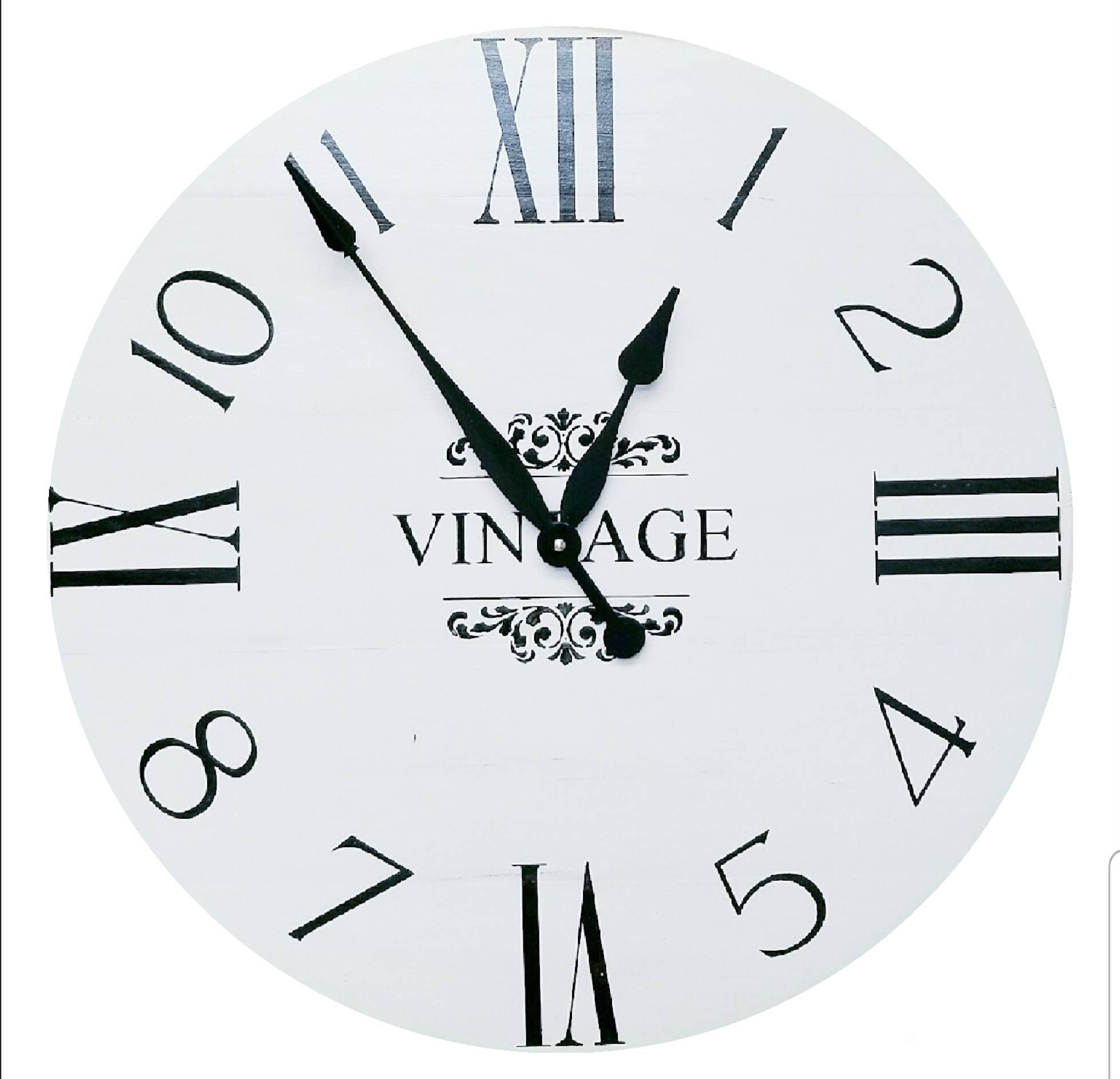 The Harper Farmhouse Wall Clock Large Wall Clock Big Clock Etsy