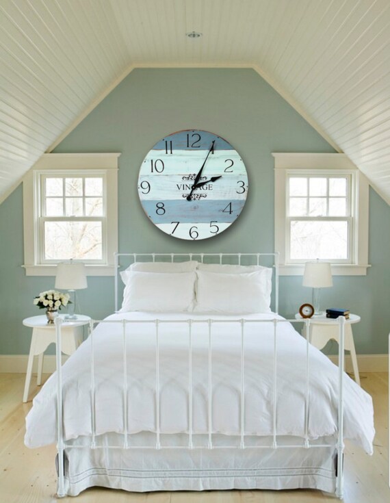 The Stella Farmhouse Wall Clock Large Big Style Rustic Decor