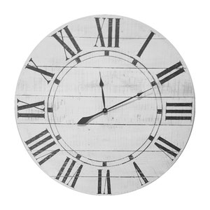 Riley farmhouse wall clock - Oversized wall clock - large clock - big clock - farmhouse decor - rustic decor- cottage style- wall clock