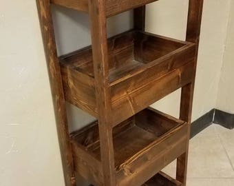 Kitchen storage bins - farmhouse storage bin - reclaimed wood storage bin - rustic storage bin -