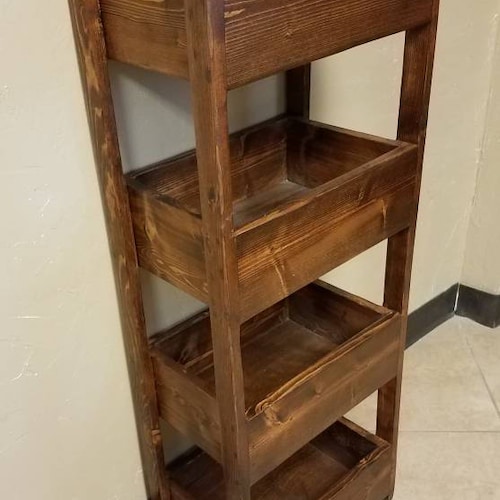 Kitchen Storage Bins Farmhouse Storage Bin Reclaimed Wood Etsy