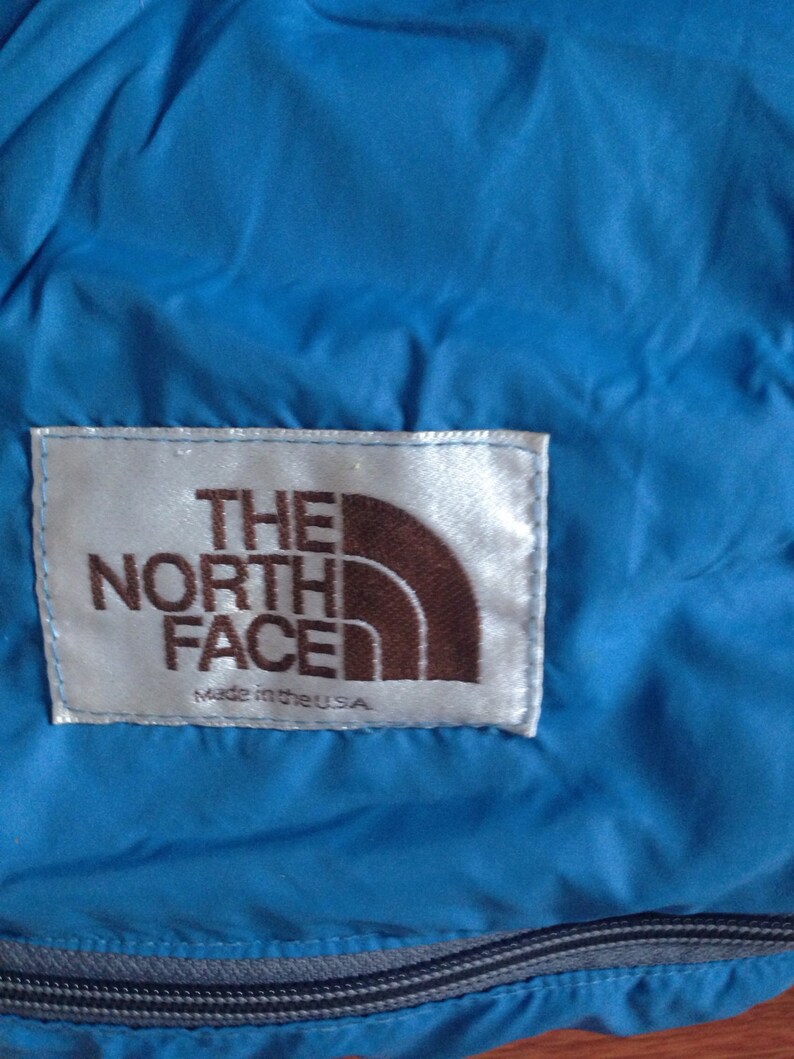 Vintage North Face Brown Label Mummy Bag Blue Sleeping Bag | Etsy