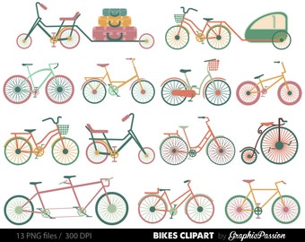 bicycle clip art etsy