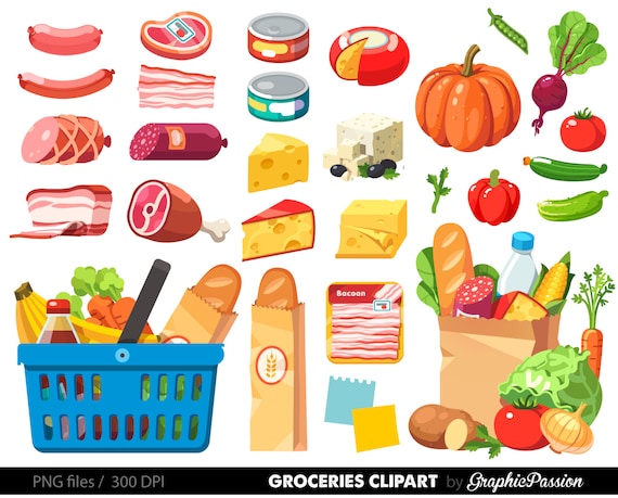 grocery clipart shopping clipart