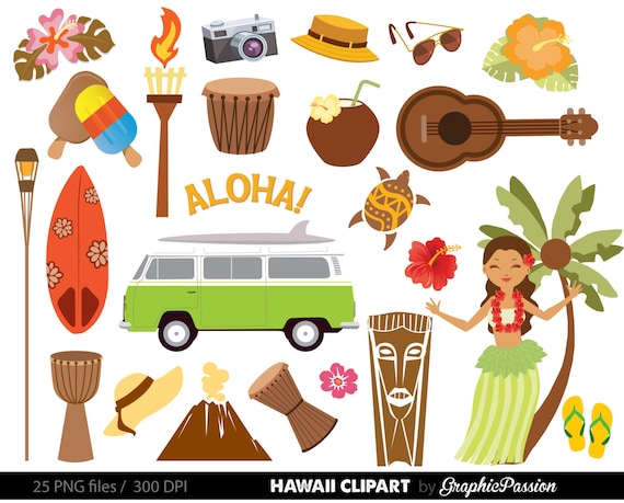 hawaiian luau party clip art luau clipart luau clip art etsy