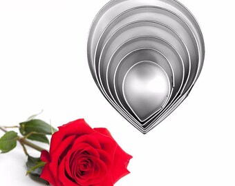 PETAL FLOWER CUTTER ROSE,BLOSSOM SUGARCRAFT PME FIVE 5 SET OF 4-NEW