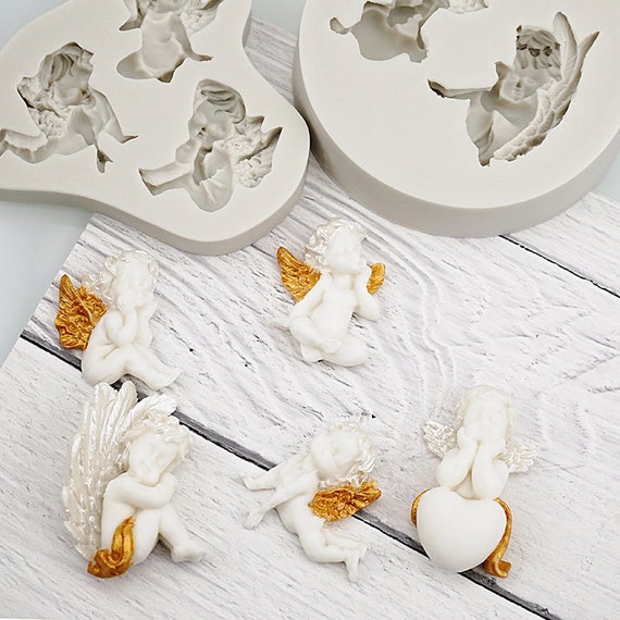 Angels Silicone Mold Resin Mold Chocolate Mold Craft Mold Etsy