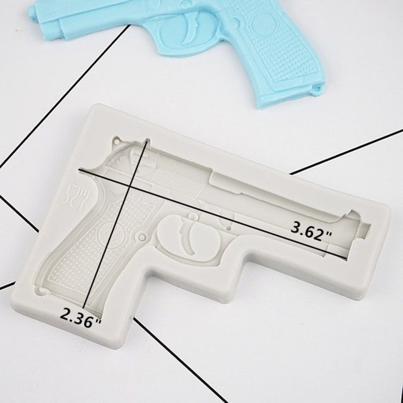 Gun Silicone Mold Pistol Mold Resin Mold Chocolate Mold Etsy