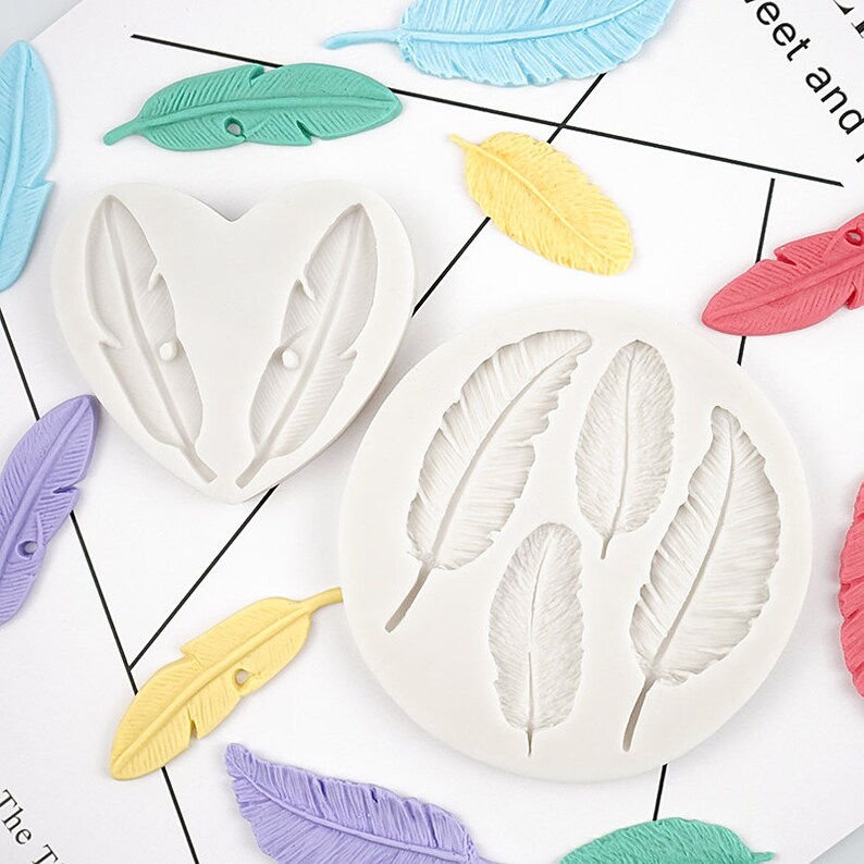 Feather Silicone Mold Resin Mold Chocolate Mold Craft Mold Etsy