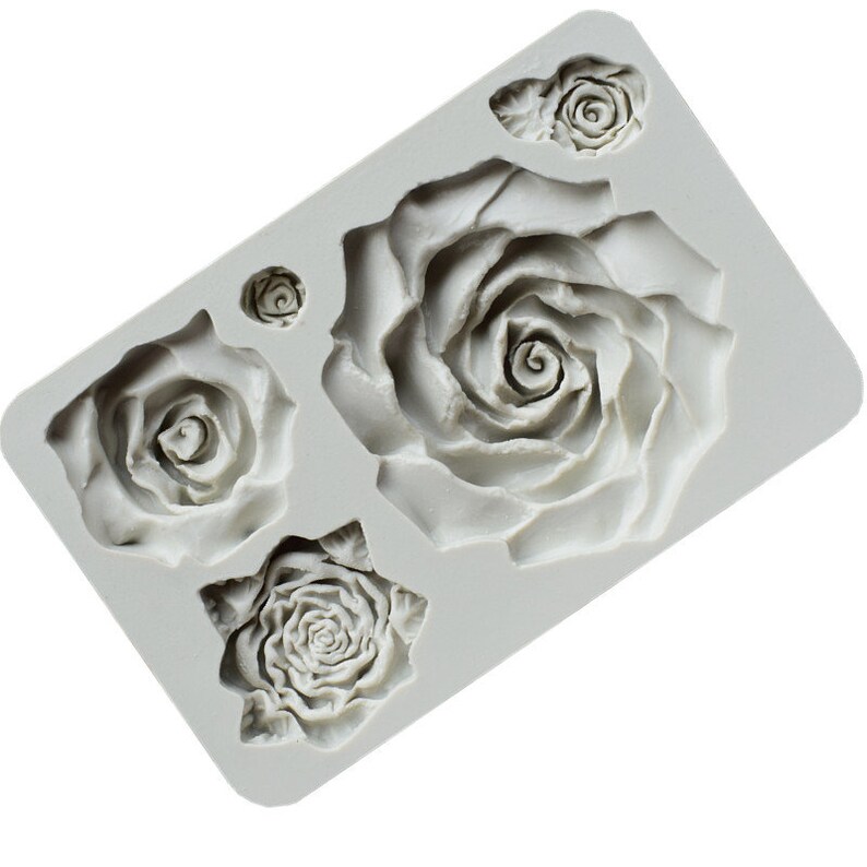Chocolate Mold Soap Making Clay Mold Resin Mold Craft Mold DIY Large Size Rose Silicone Mold Cupcake Decorating