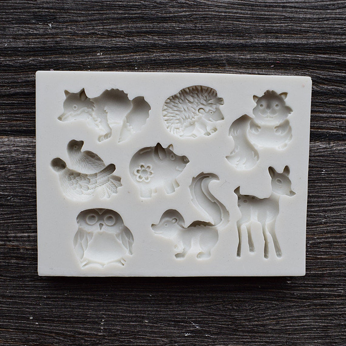 Forest Animals Silicone Mold Resin Mold Chocolate Mold Etsy