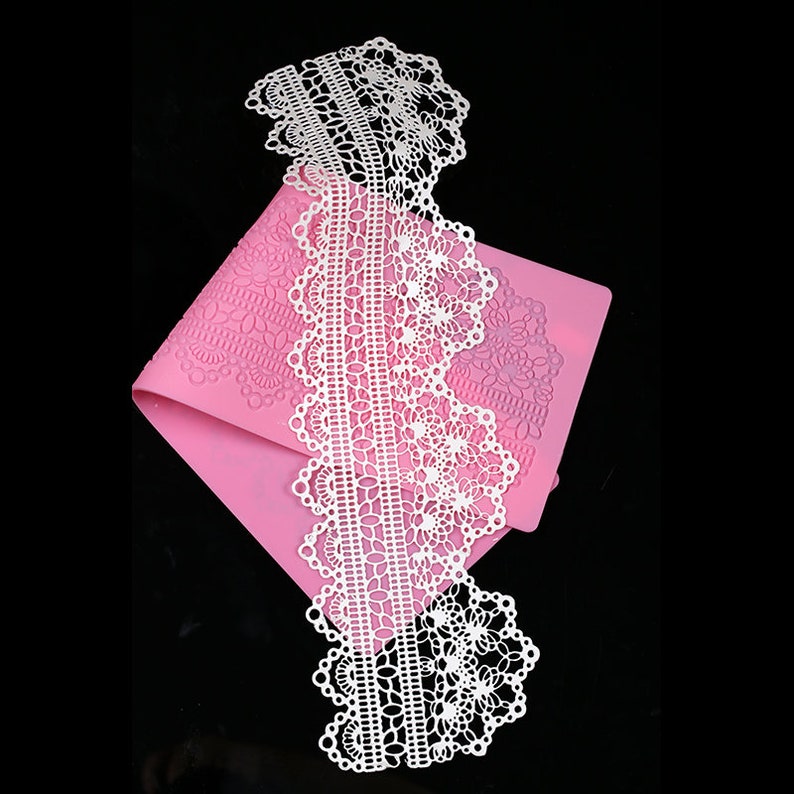 Lace Silicone Mold Fondant Cake Decorating Baking Mat Sugarcraft Mold LS04