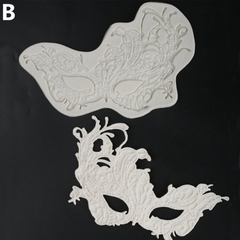 Masquerade Silicone Mold Resin Mold Chocolate Mold Mask Etsy