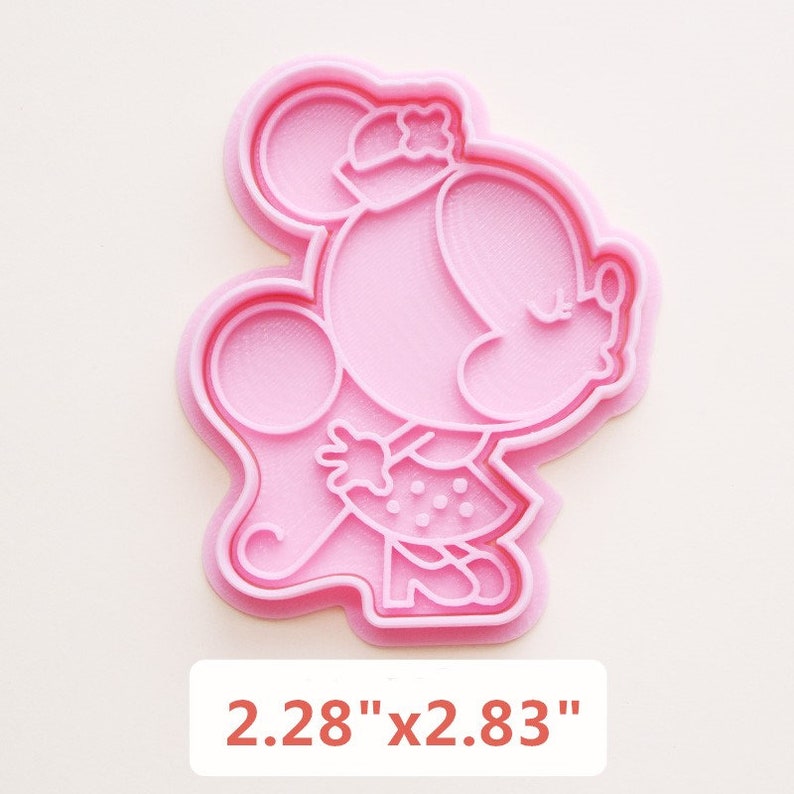 3D Mickey and Minnie Cookie CuttersCartonn Cookie StampEmbossing Cookie MoldFondant ToolsTheme Party
