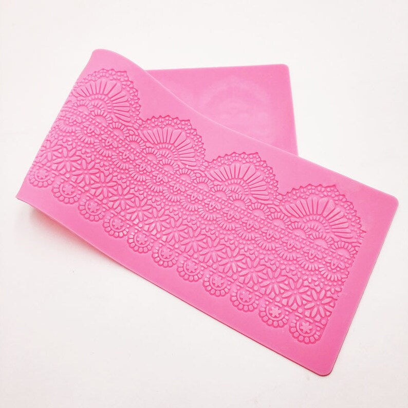 Lace Silicone Mold Fondant Cake Decorating Sugarveil Baking Etsy
