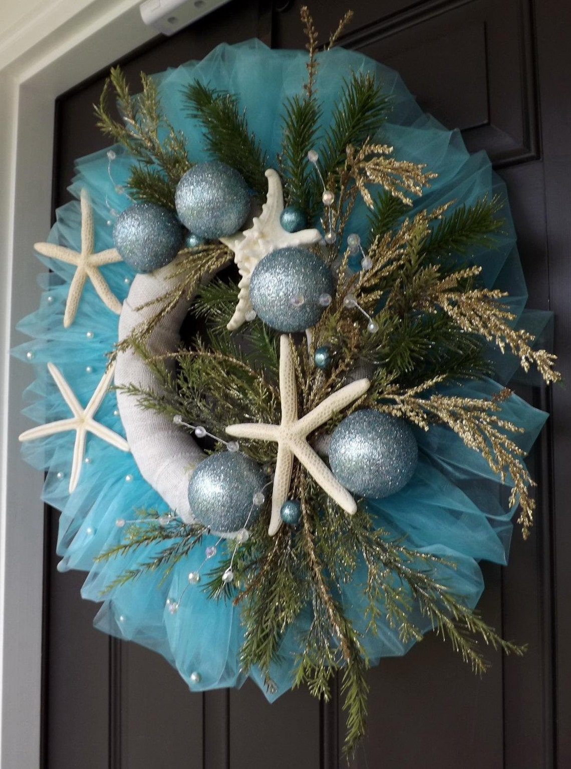 24 Hand Made Unique Tybee Island Christmas Wreath Etsy