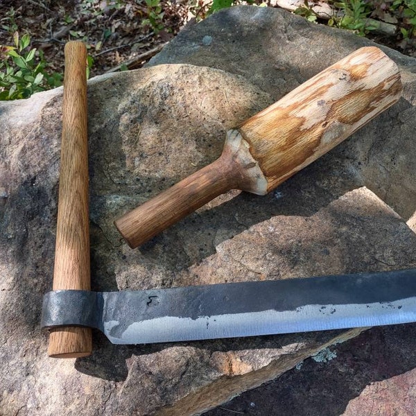 Traditionally Forged Froe, Wood Splitting Tool