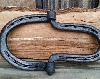 Horseshoe Hinges, Hand Forged