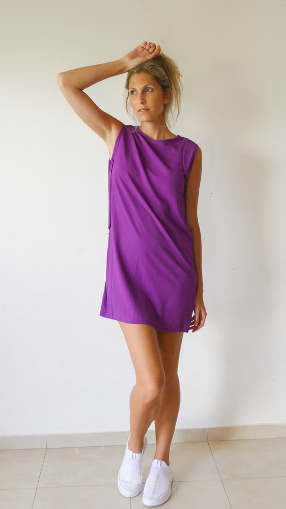 Summer Dress XS Purple Mini Dress ...