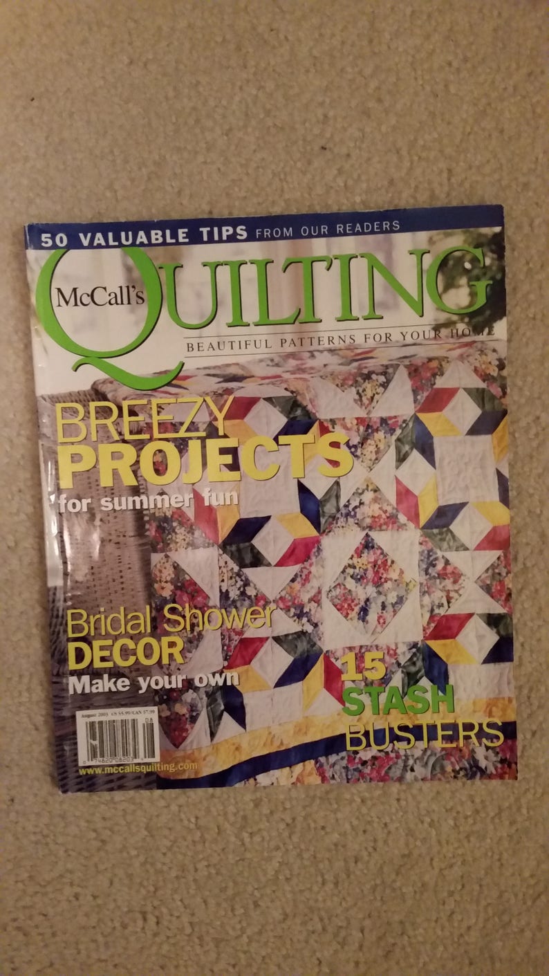 McCall/'s Quilting Magazine August 2003