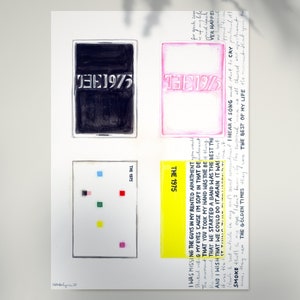 Original Watercolour Painting FANART THE 1975 albums // GUYS lyrics