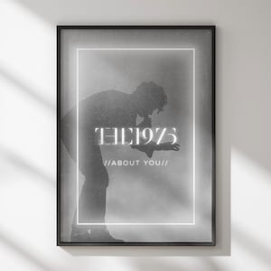 Printable Poster / The 1975 &quot;About You&quot; inspired fanart / Digital Download