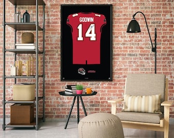 Tampa Bay Buccaneers Chris Godwin Autographed Jersey Framed Print