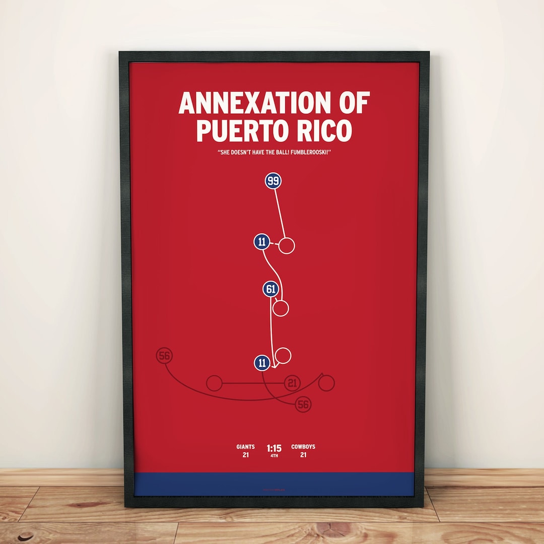 Annexation of Puerto Rico From Little Giants Movie Framed Print - Etsy