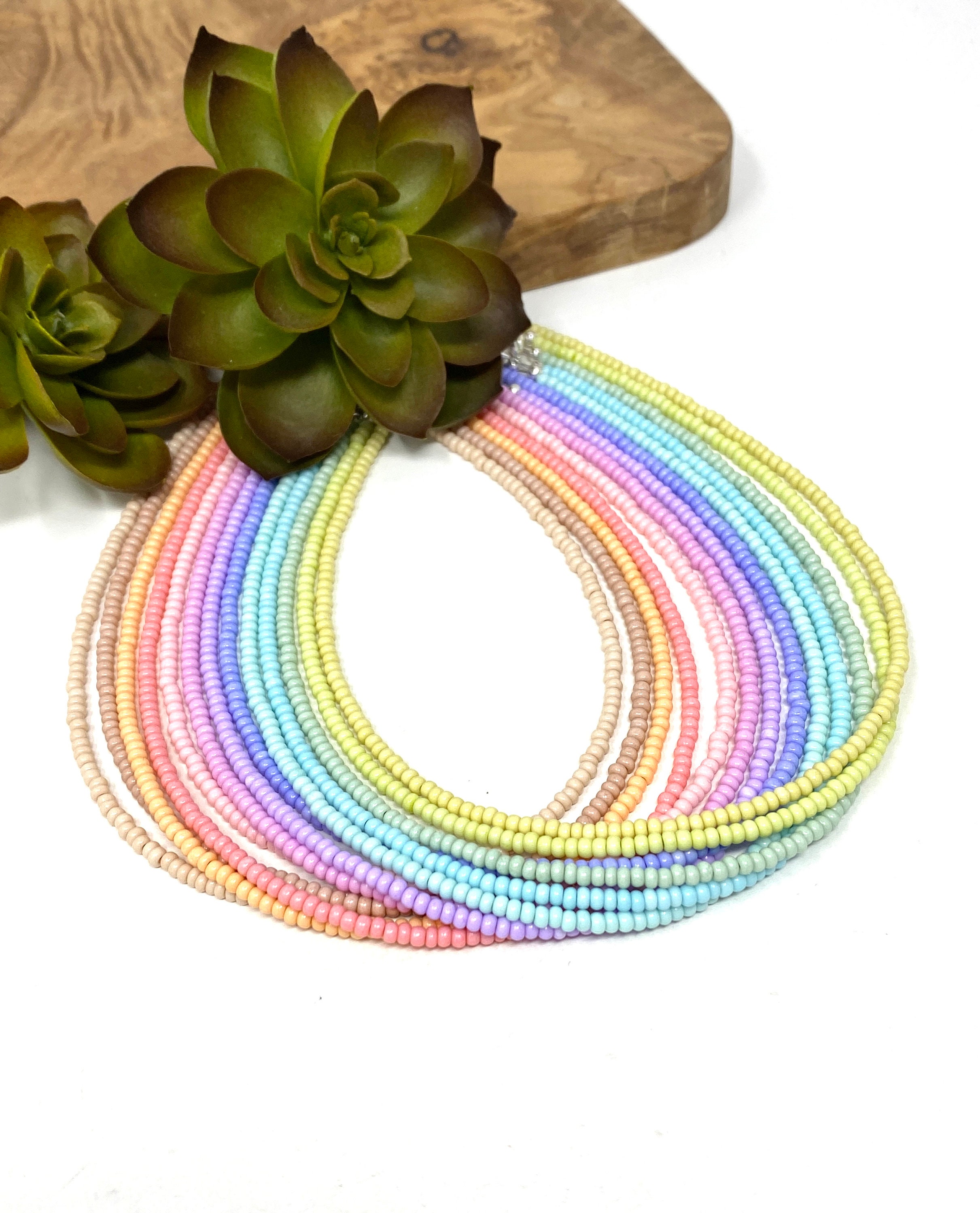 8/0 High Quality Seed Beads in Creamy Colors - Pastel Color Seed